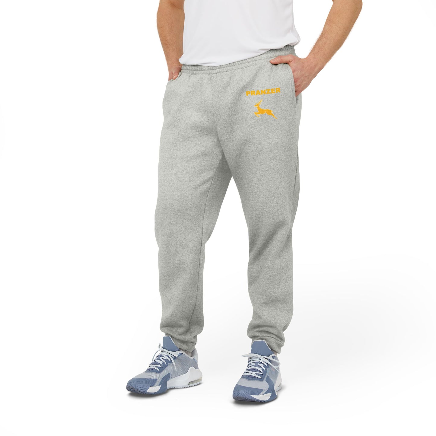 Cozy Fleece Joggers with Panzer Design - Unisex Athletic Pants