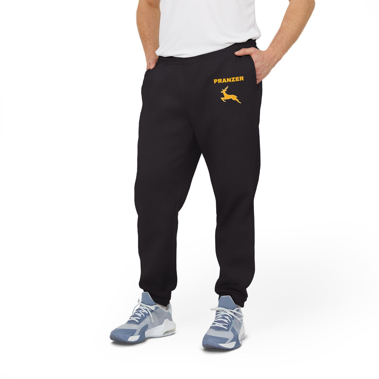 Cozy Fleece Joggers with Panzer Design - Unisex Athletic Pants