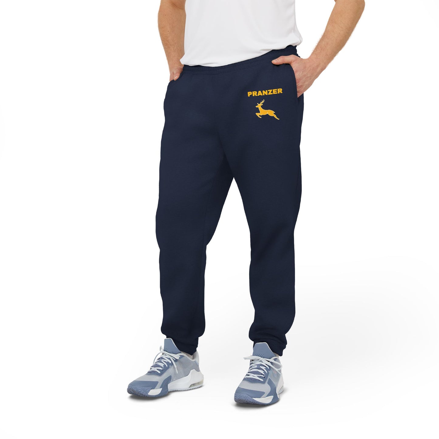 Cozy Fleece Joggers with Panzer Design - Unisex Athletic Pants