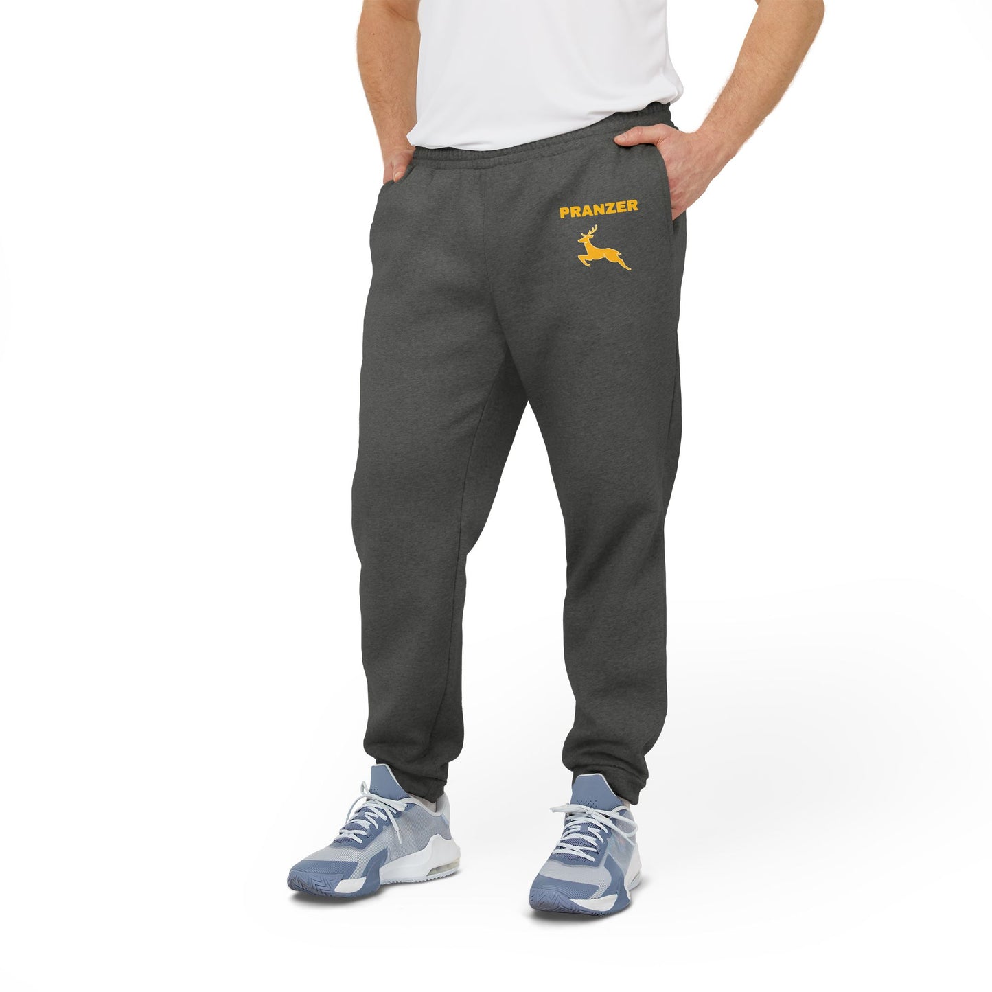 Cozy Fleece Joggers with Panzer Design - Unisex Athletic Pants